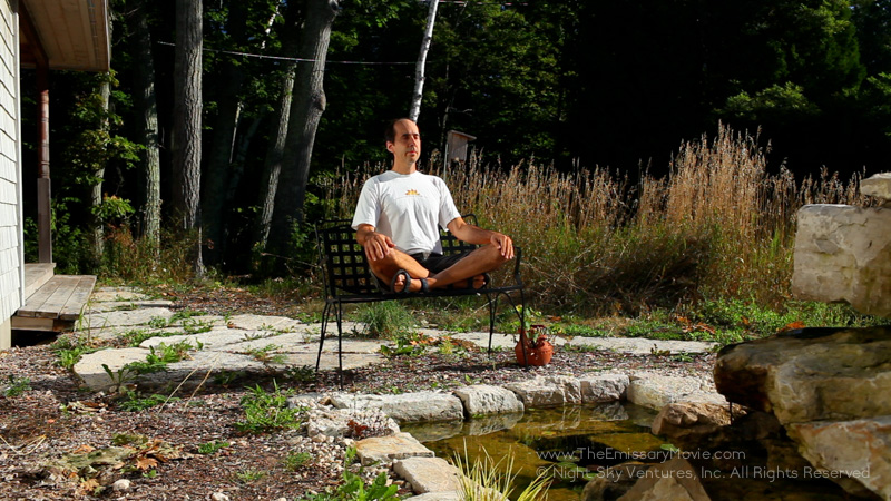 Jim is learning to meditate to start his day